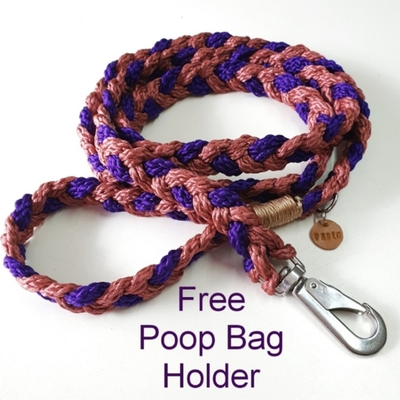 Pablo Other - 🐶 3 for $15 * Pablo Purple/Muave Pink Braided Rope Leash